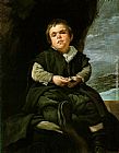 Diego Rodriguez De Silva Velazquez Famous Paintings - The Dwarf Francisco Lezcano